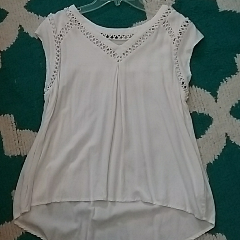 Flowy White Top